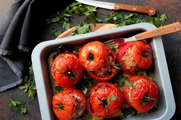 TOMATES FARCIES AU POIVRE DE CASSIS