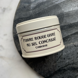 Poivre rouge givré au sel concassé